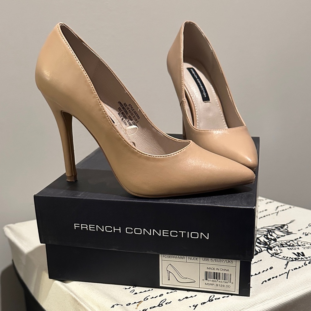 French Connection Women's Beige Heels